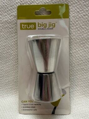 True Big Jig Stainless Steel Double Jigger - Silver